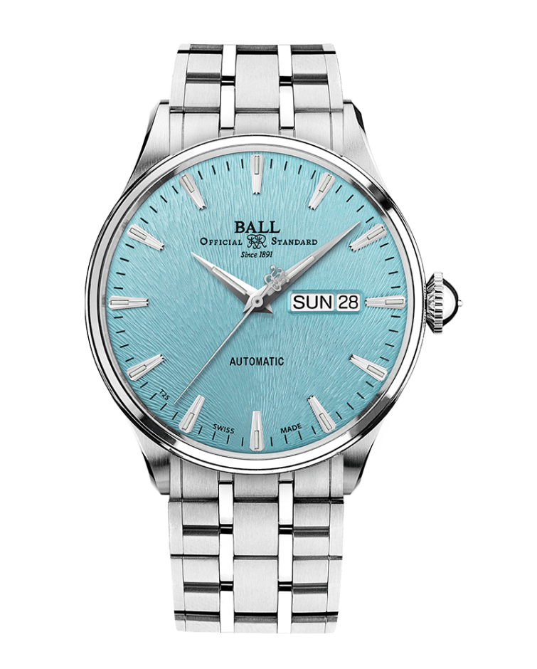 BALL Trainmaster Eternity Ice Blue Dial Classic Tubes | NM2080D-S2J-IBE