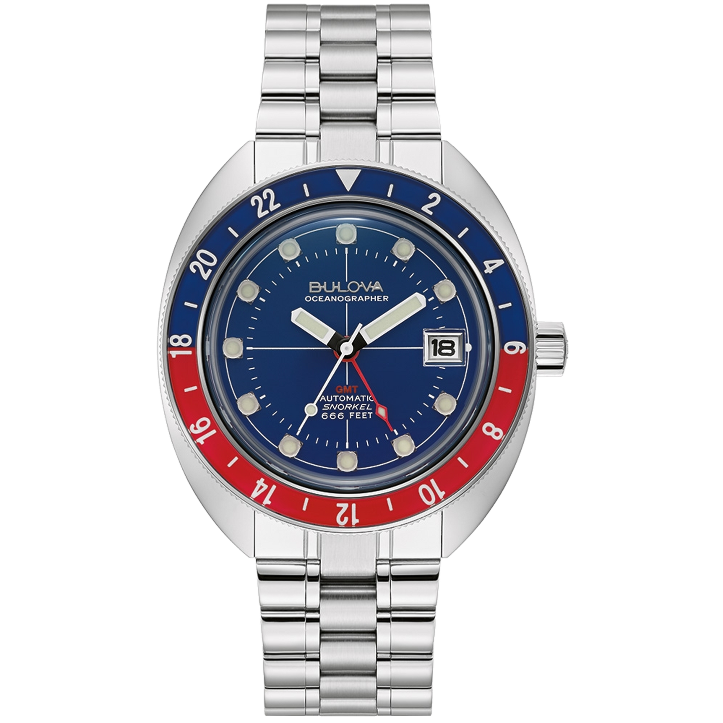 BULOVA Oceanographer Devil Diver GMT Blue | 96B405