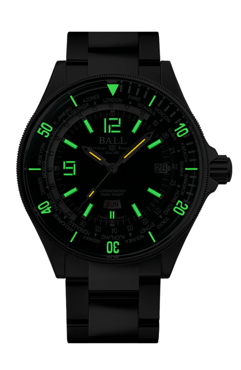 BALL Engineer Master II Diver Worldtime (42mm) | DG2232A-SC-GR