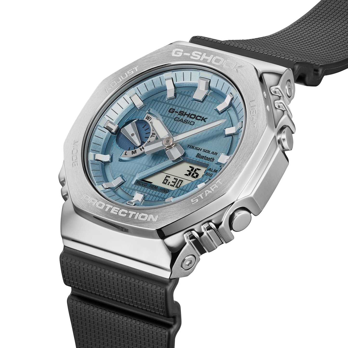 CASIO G-Shock Analog Digital Steel Blue Dial | GBM2100A-1A2