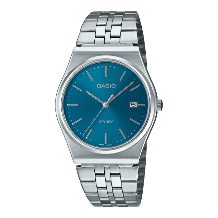 CASIO Vintage Analog Blue Stainless Steel | MTPB145DC-2A2V