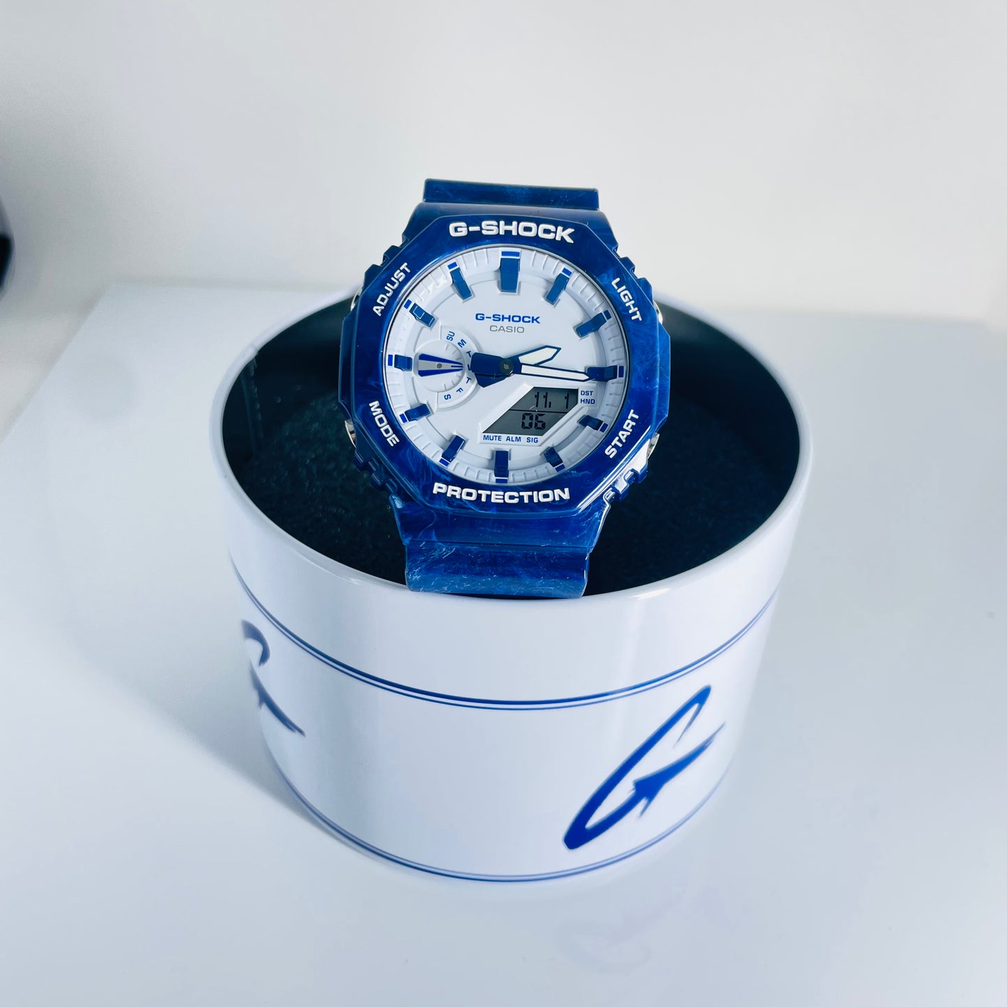 G-SHOCK Analog Digital Blue Porcelain (GA2110BWP-2ACR)
