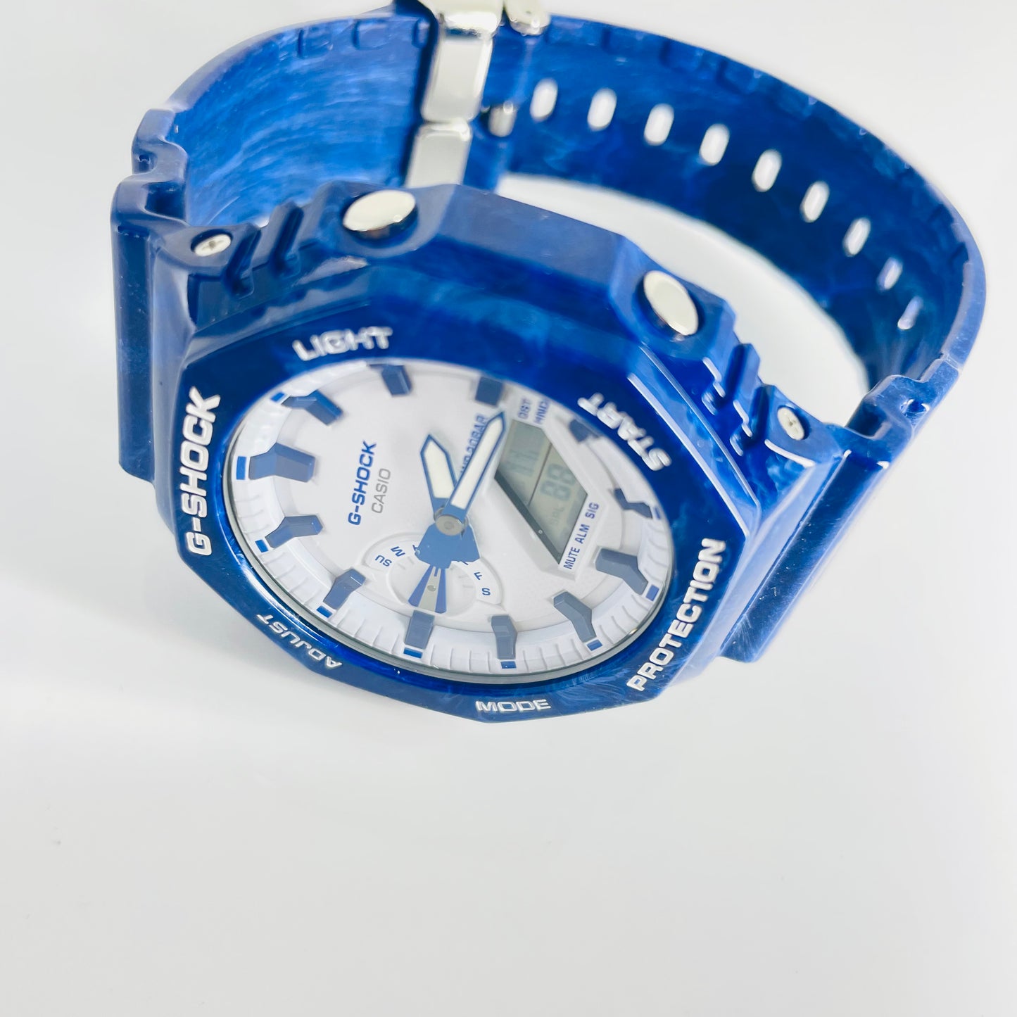 G-SHOCK Analog Digital Blue Porcelain (GA2110BWP-2ACR)
