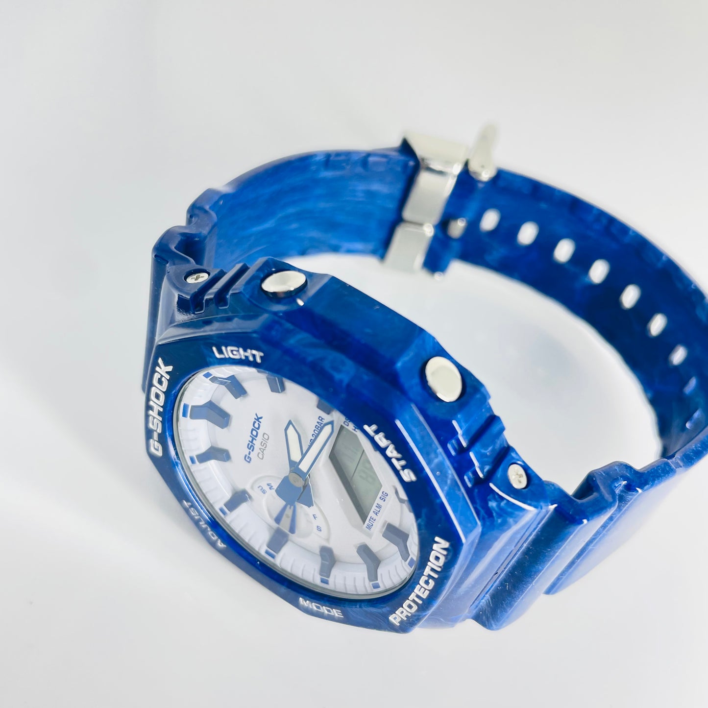 G-SHOCK Analog Digital Blue Porcelain (GA2110BWP-2ACR)