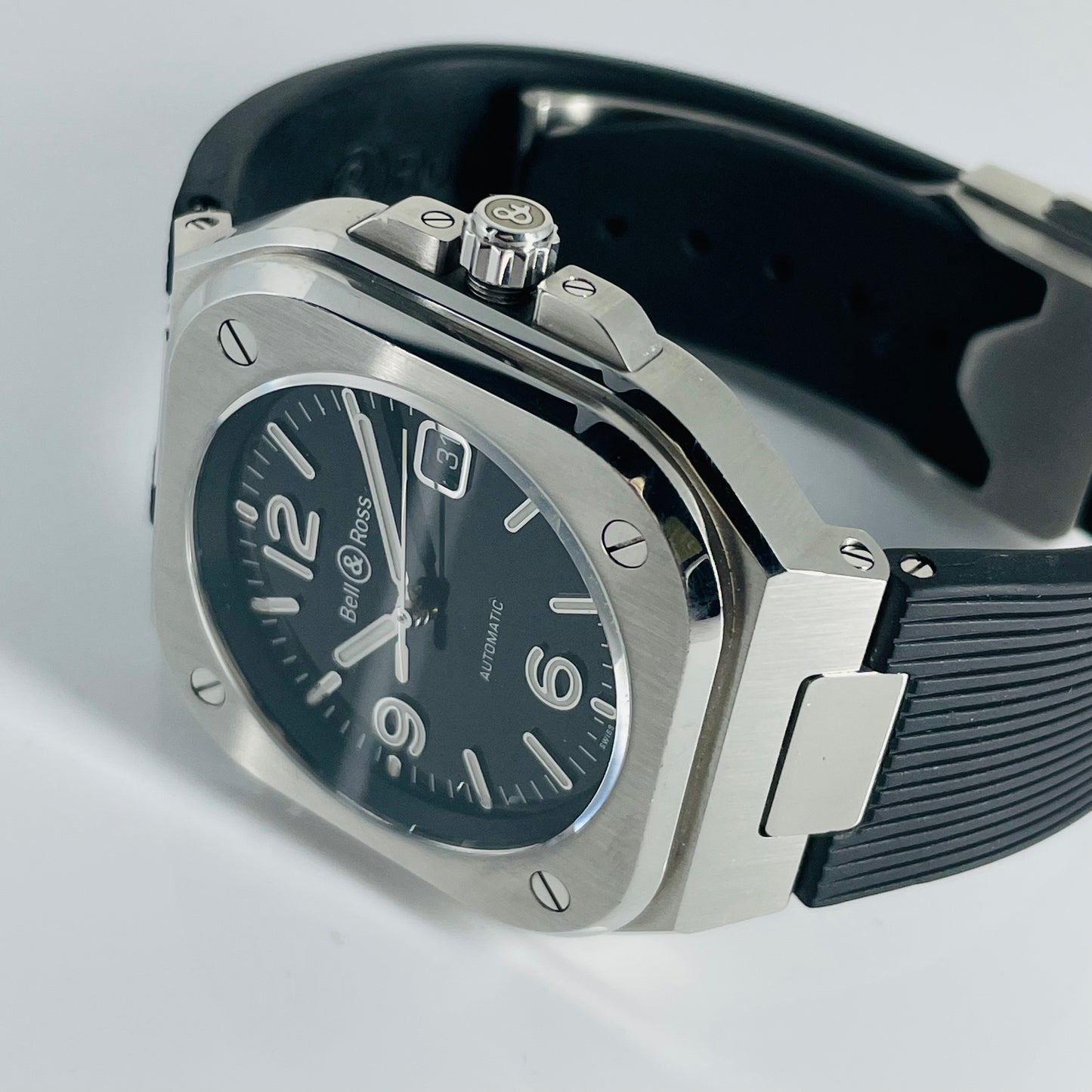 BELL + ROSS Black Steel BR 05 (BR05A-BL-ST/SRB)