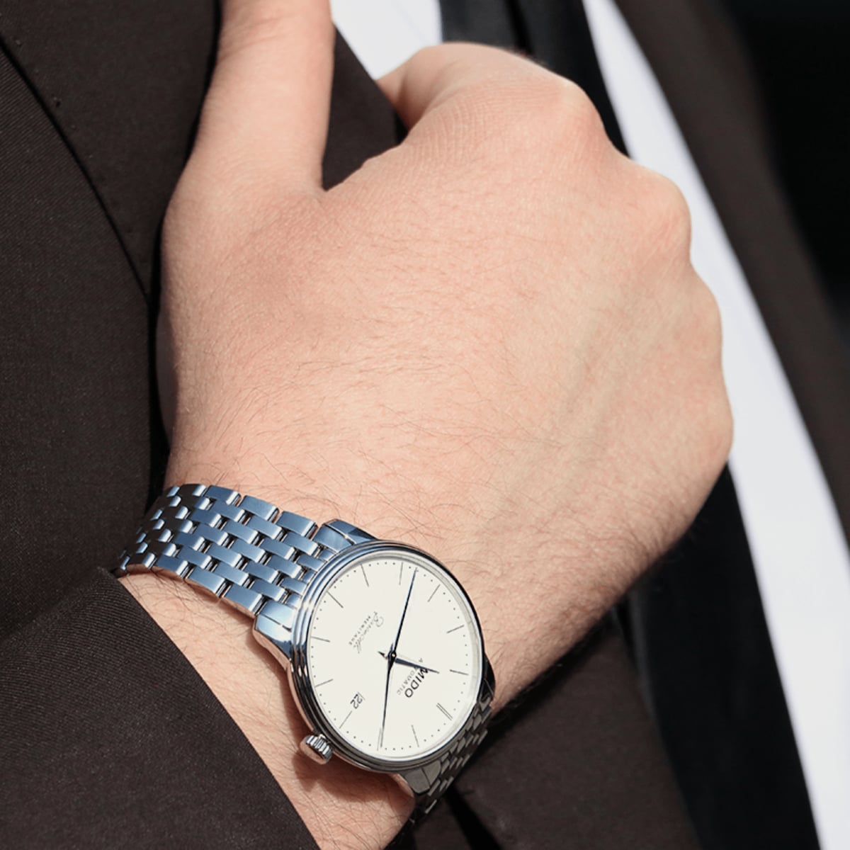 MIDO Baroncelli Heritage Gent White | M027.407.11.010.00