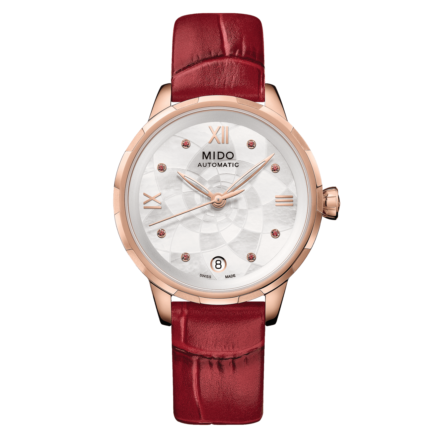 MIDO Rainflower Mother Of Pearl and 8 Genuine Rubis Ladies | M043.207.36.118.00