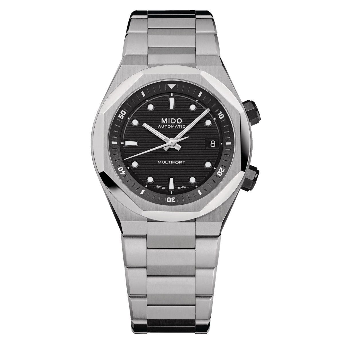 MIDO Multifort 8 Two Crowns Black | M047.507.11.051.00