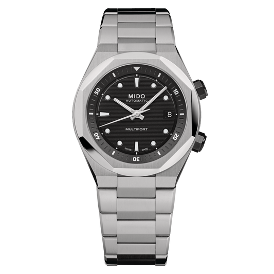 MIDO Multifort 8 Two Crowns Black | M047.507.11.051.00