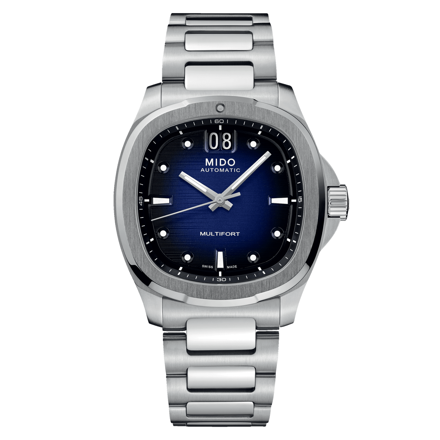 MIDO Multifort TV Big Date Blue Stainless Steel | M049.526.11.041.00