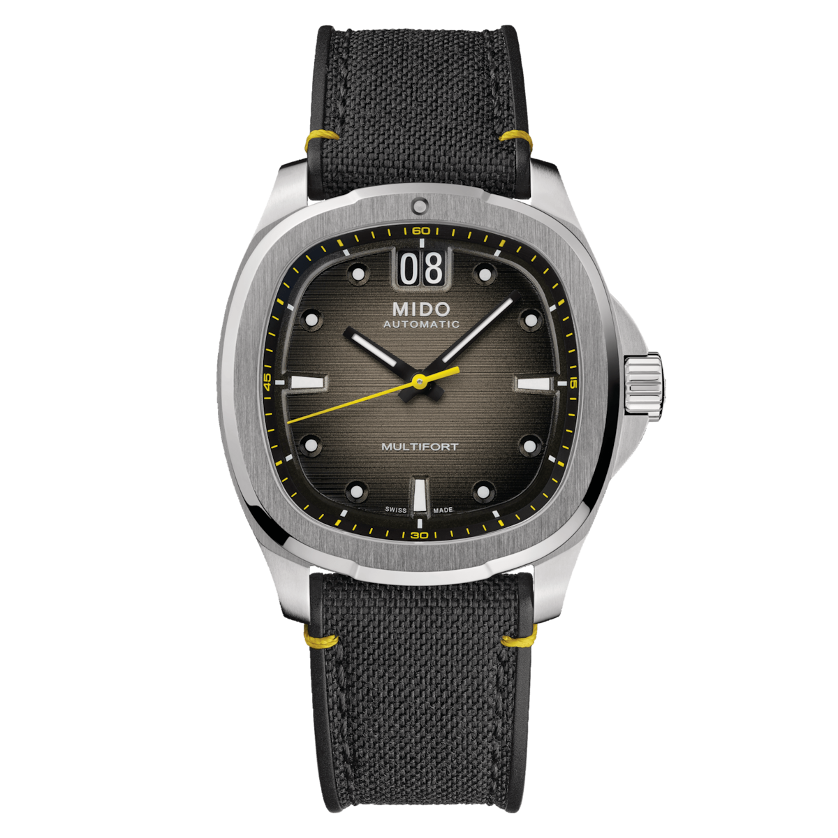 MIDO Multifort TV Big Date Grey Yellow | M049.526.17.081.01