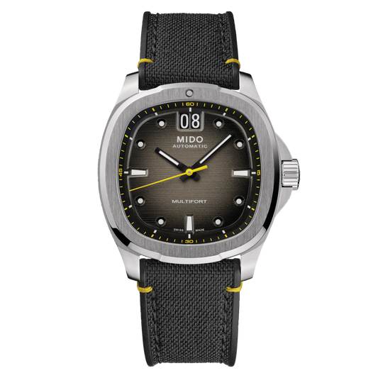 MIDO Multifort TV Big Date Grey Yellow | M049.526.17.081.01