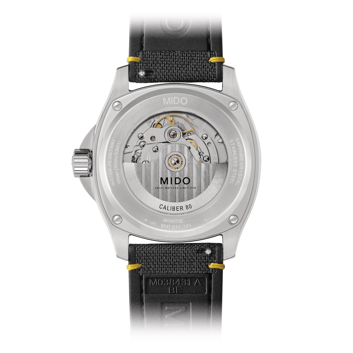 MIDO Multifort TV Big Date Grey Yellow | M049.526.17.081.01