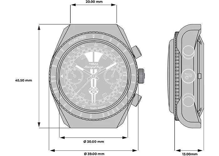 YEMA Meangraf Super Japan Limited Edition 39mm | YMEAN24JP-AA33LS