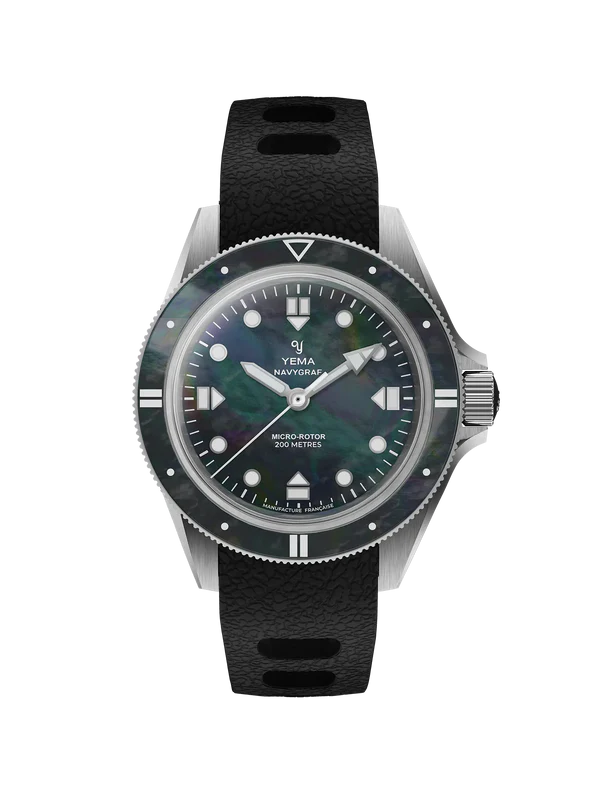 YEMA Navygraf Pearl CMM.20 FKM Rubber Strap 39mm | 22.25.20.66.SN.U6