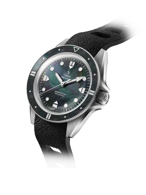 YEMA Navygraf Pearl CMM.20 FKM Rubber Strap 39mm | 22.25.20.66.SN.U6