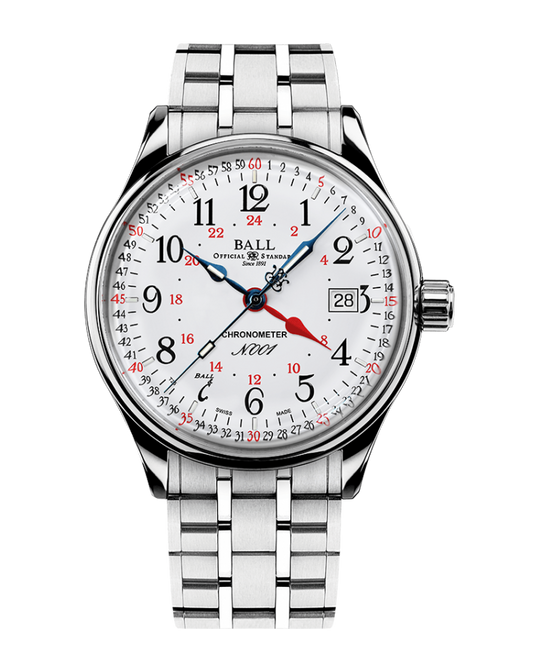 BALL Trainmaster Standard Time GMT (40mm) | NM3888D-S5CJ-WH