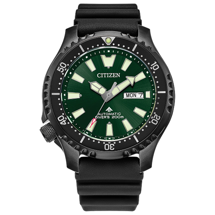 CITIZEN Automatic Promaster Dive 'Fugu' Green Black | NY0155-07X