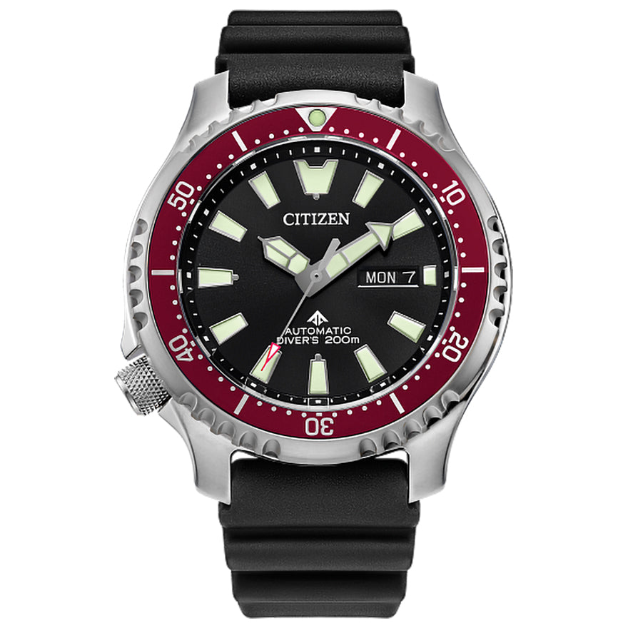 CITIZEN Automatic Promaster Dive 'Fugu' Black Red | NY0156-04E