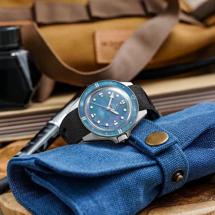 YEMA Navygraf Pearl CMM.20 Limited Edition FKM Rubber Strap 39mm | 22.25.20.55.SNL.U6