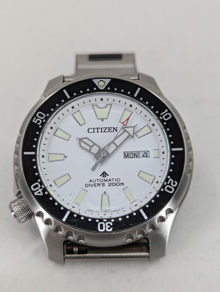 Citizen Promaster Dive Automatic Fugu White 2 Tone Bracelet (NY0150-51A)