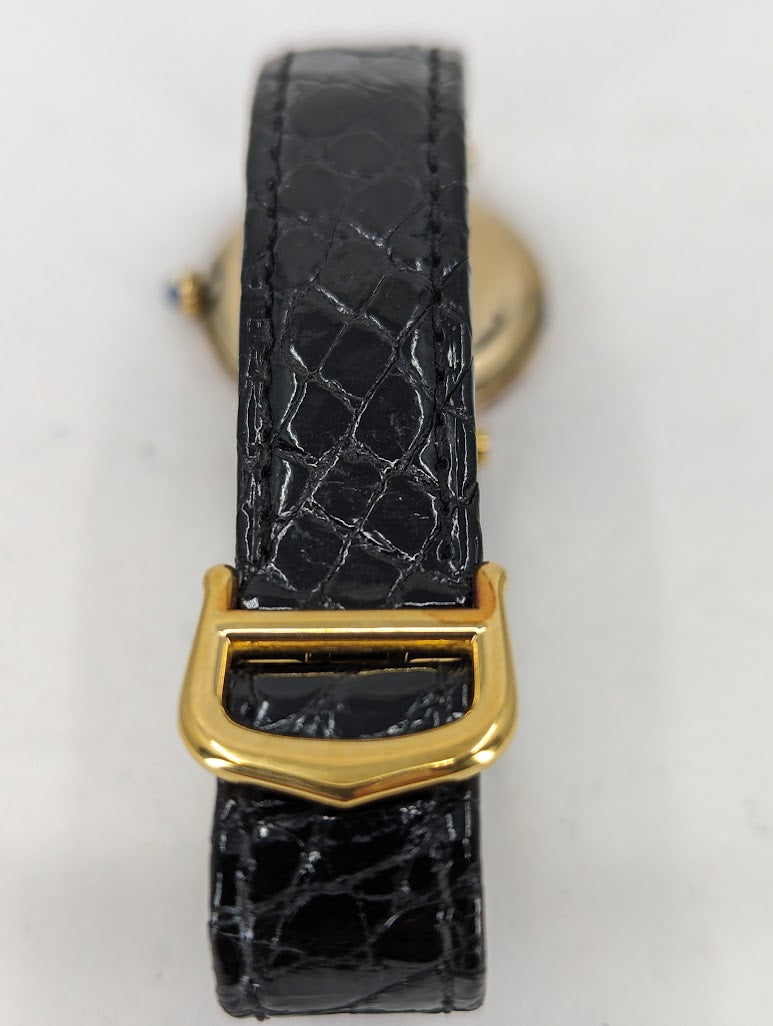 Vintage Cartier Paris Vermeil Quartz Argent 925