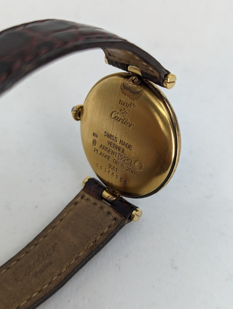 Vintage Must de Cartier Vermeil Argent 925