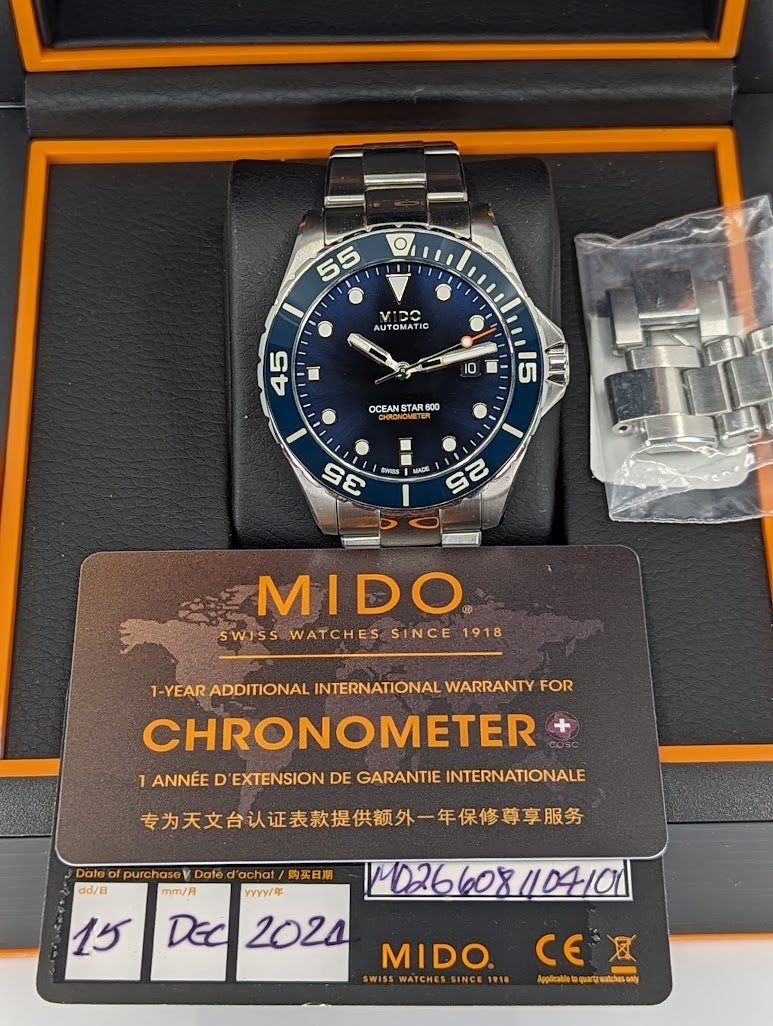 MIDO Ocean Star 600 CHRONOMETER COSC Certified (M026.608.11.041.01)