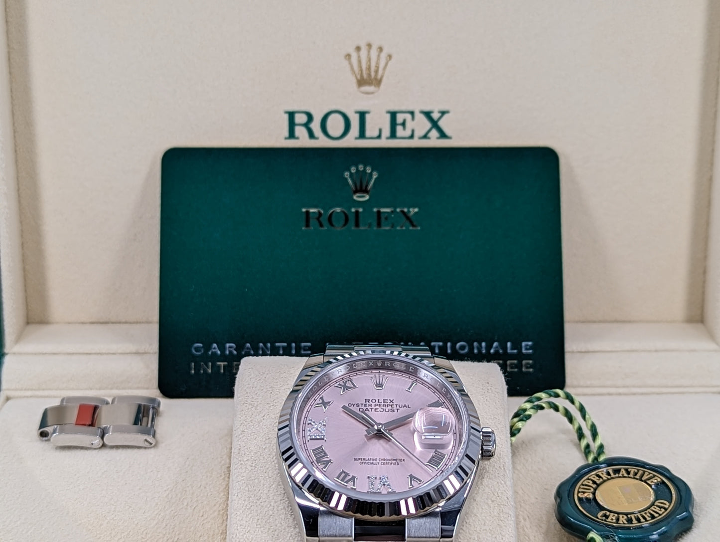 Rolex Datejust 36mm Oysersteel Diamonds and White Gold (M126234-0032)