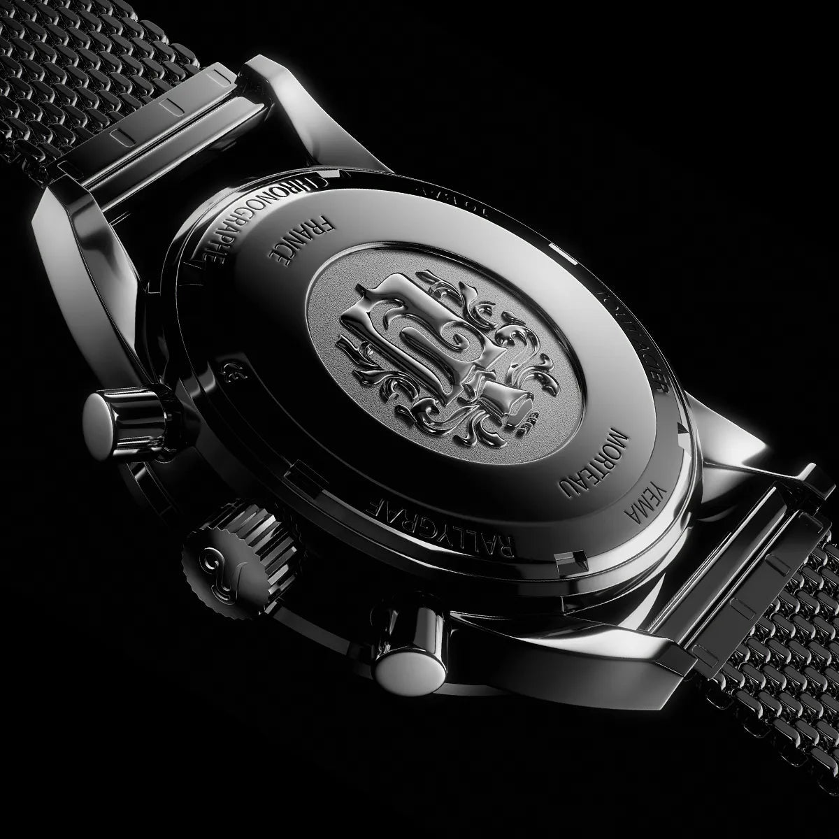 YEMA Rallygraf Meca Quartz Panda Rallye Strap | YMHF1580-BA