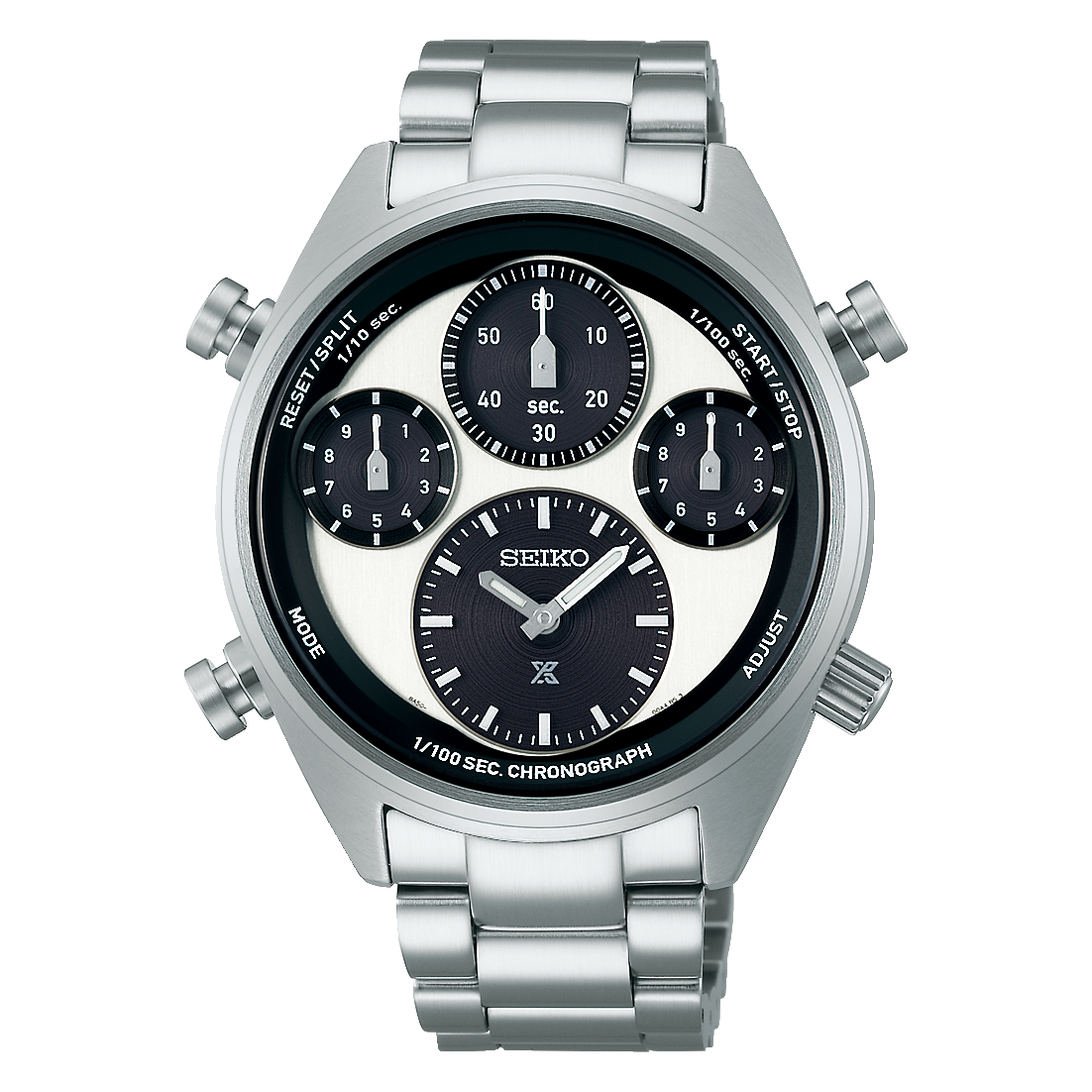 SEIKO Prospex Speedtimer 1/100 Sec Solar Chronograph Panda | SFJ001