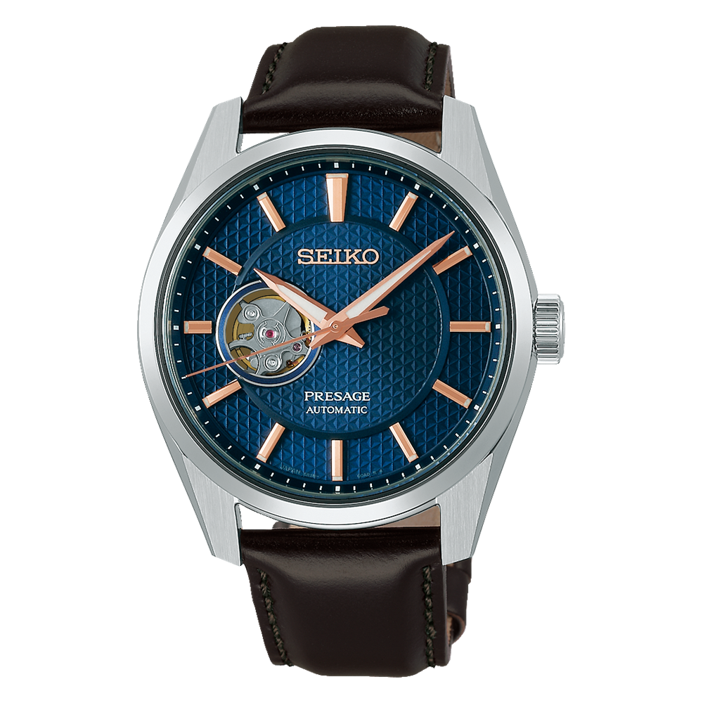 SEIKO Presage Sharp Edged Midnight Blue Open Heart | SPB311