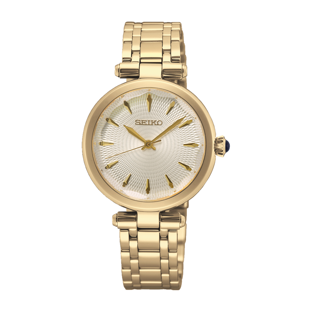 SEIKO Quartz Gold Tone Ladies SRZ554 – Bezel House