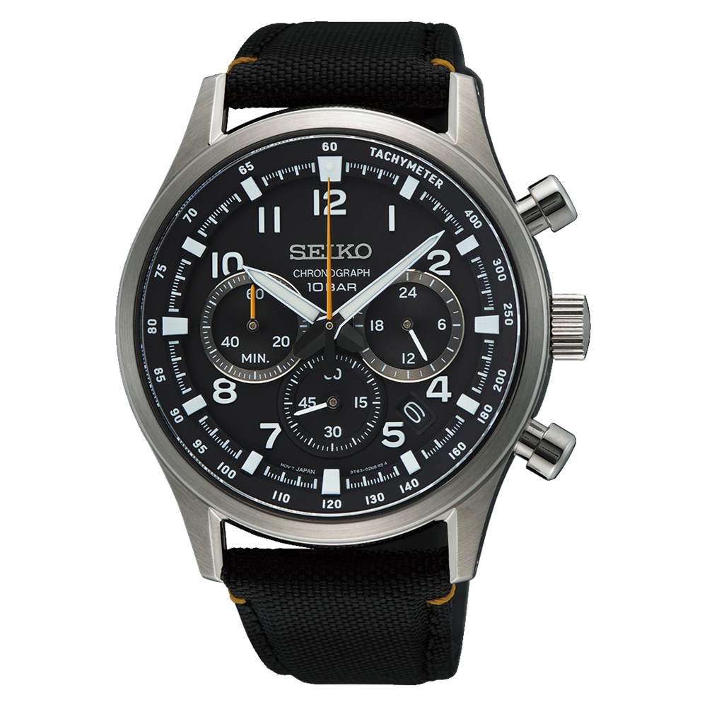 SEIKO Chronograph Quartz Black SSB449