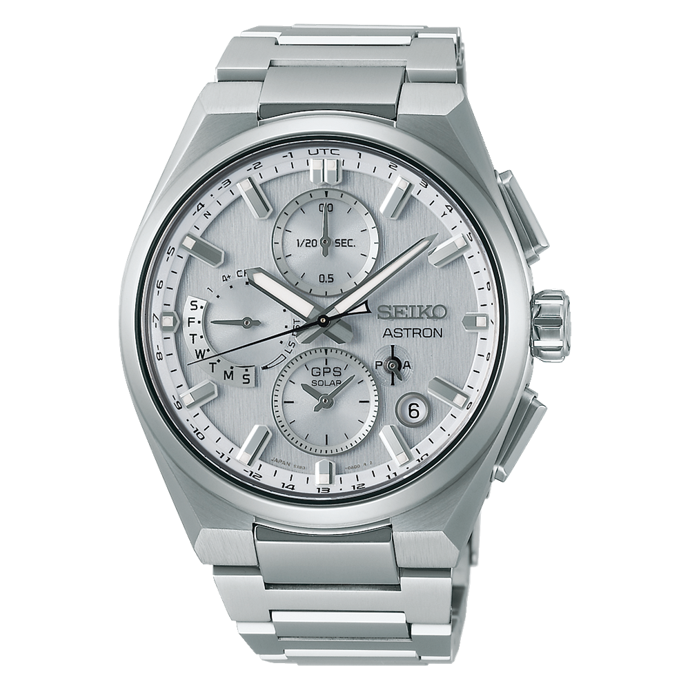 SEIKO Astron GPS Solar Chronograph Silver Dial | SSH159