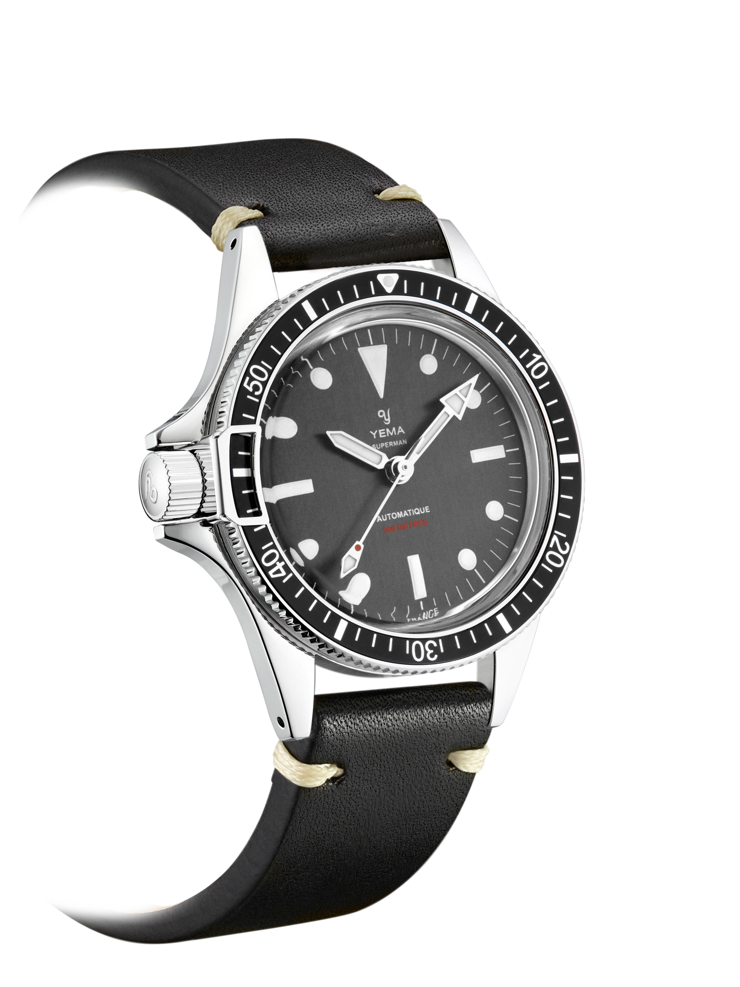 YEMA Superman 500 Destro Limited Edition Leather 39mm | YSUP22LHD39-CA62S