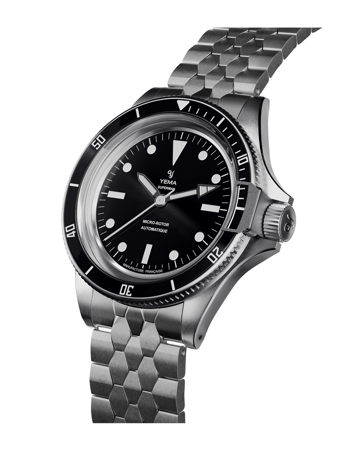 YEMA Superman Slim CMM.20 Black Dial Scales Slim Bracelet 39mm | 11.24.66.SN.M3