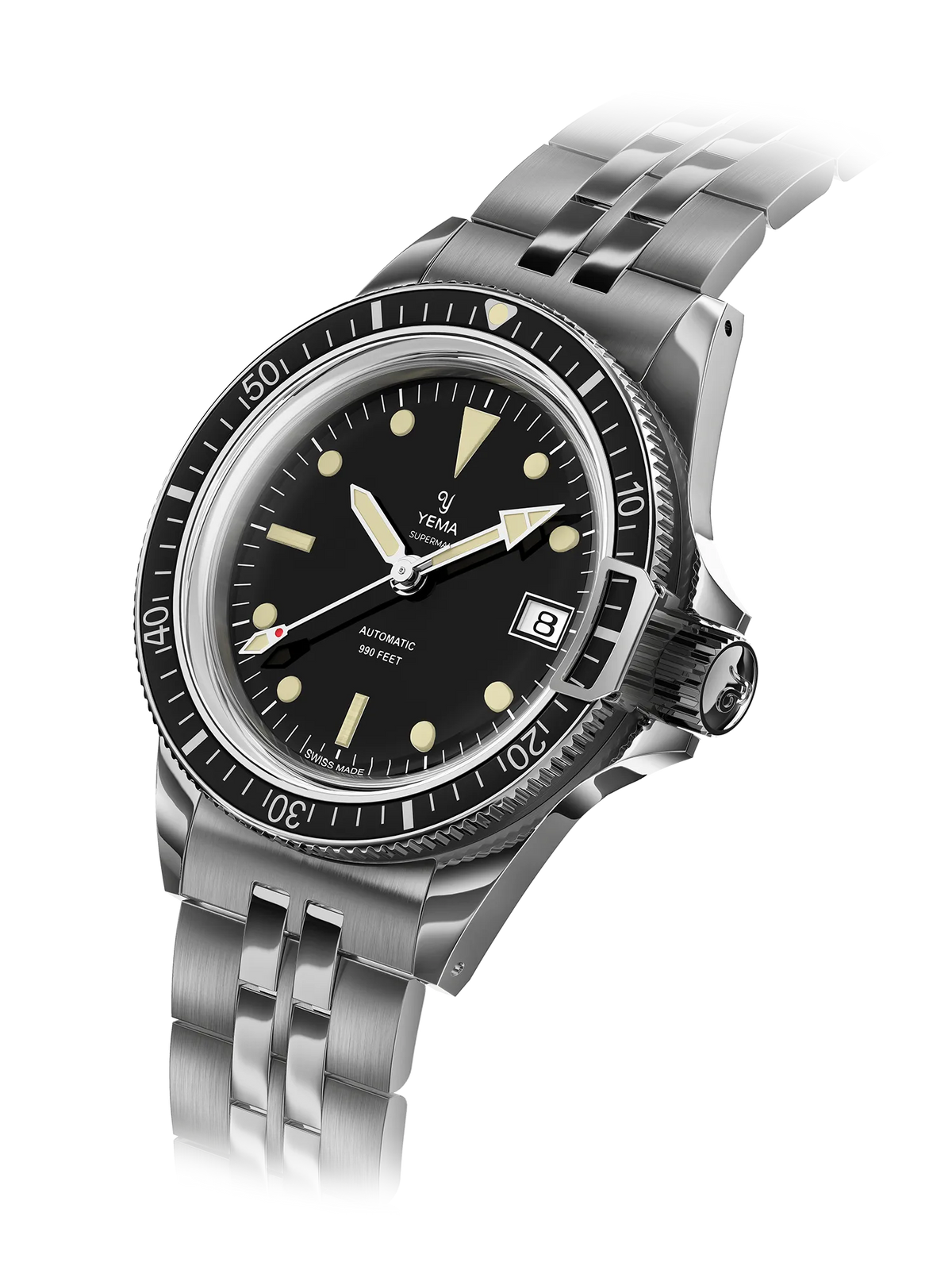 YEMA Superman Heritage Swiss Edition Black Dial 39mm | YSUP25A39 YEMA Superman Heritage Swiss Edition Black Dial 39mm | YSUP25A39