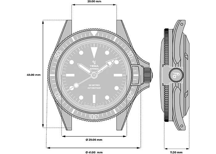 YEMA Superman Steel CMM.10 Black 41mm | 11.13.66.SE.U6XL