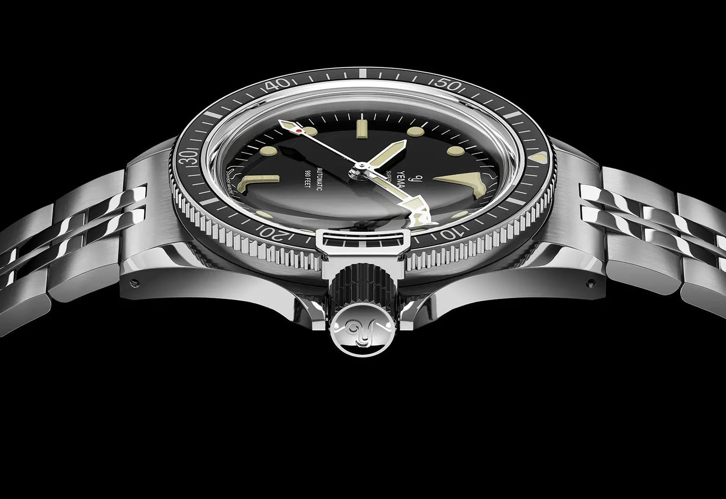 YEMA Superman Heritage Swiss Edition Black Dial 41mm | YSUP25A41-AMS
