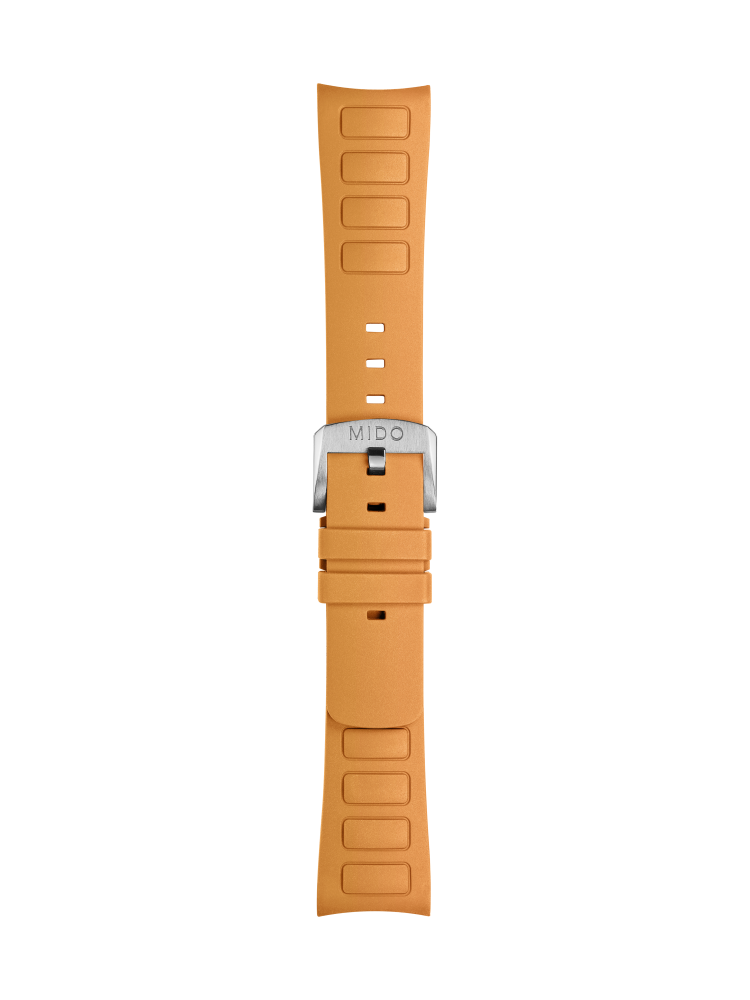 MIDO Multifort TV Big Date Orange Rubber Strap OEM 22mm | M603018730