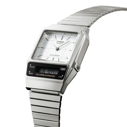 CASIO Vintage Silver White Dial | AQ-800E-7A