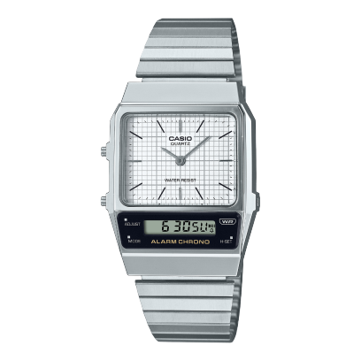 CASIO Vintage Silver White Dial | AQ800E-7A