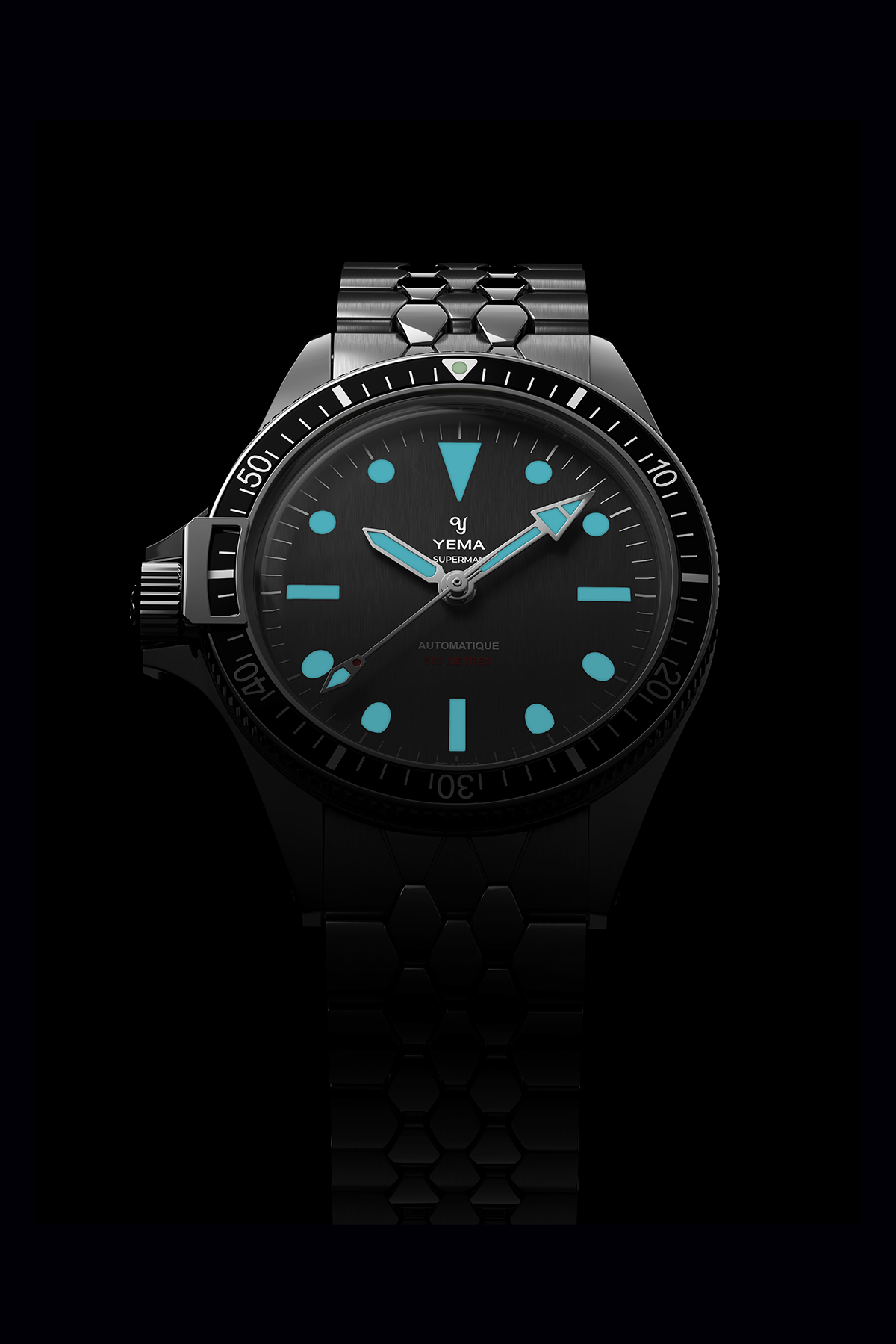 YEMA Superman 500 Destro Limited Edition Leather 39mm | YSUP22LHD39-CA62S