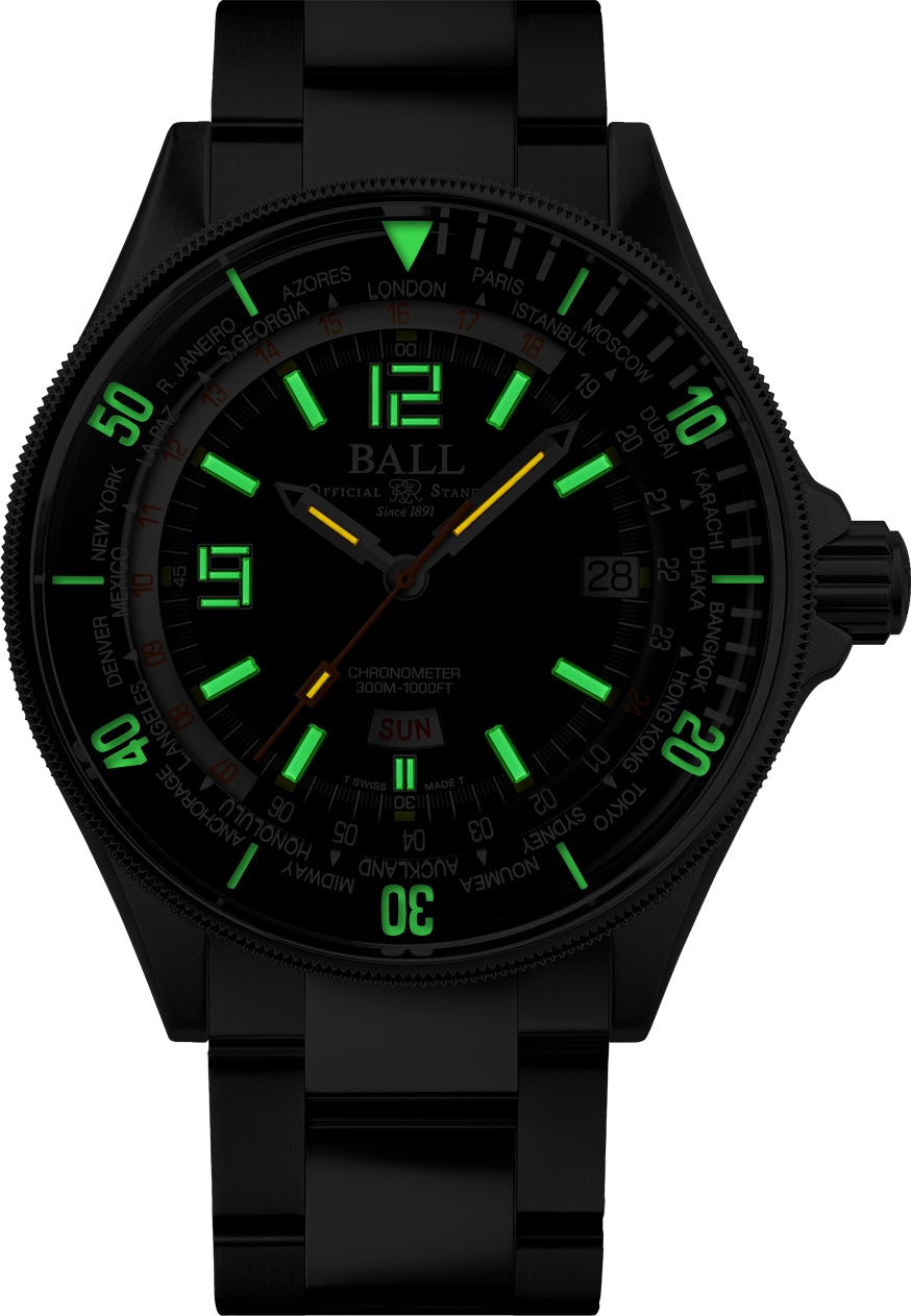 BALL Engineer Master II Diver Worldtime | DG2232A-SC-BK