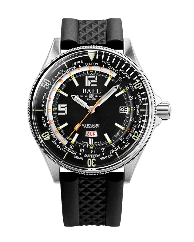 BALL Engineer Master II Diver Worldtime | DG2232A-PC-BK