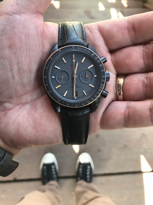 Local Love Shout Out - Omega Moonwatch Chronograph Sedna Black Ceramic