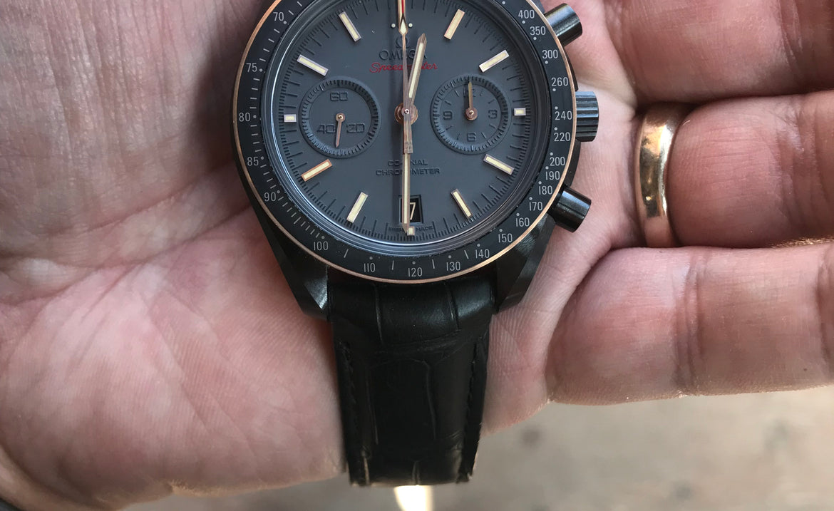 Local Love Shout Out - Omega Moonwatch Chronograph Sedna Black Ceramic