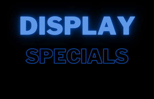 DISPLAY AND OVERSTOCKED MODELS, WHILE SUPPLIES LAST!