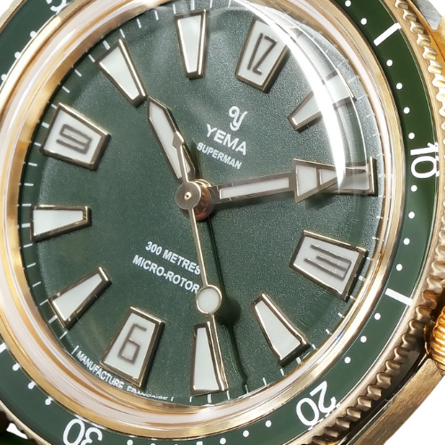 YEMA Skin Diver Slim CMM.20 Bronze Green 39mm | 12.26.20.34.ZN.U4